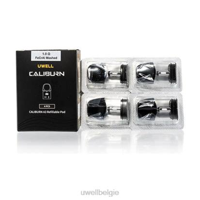 UWELL Disposable Vape - UWELL CALIBURN A3 vervangende peulen | 4-pack 0,8 ohm 2 RNNN19