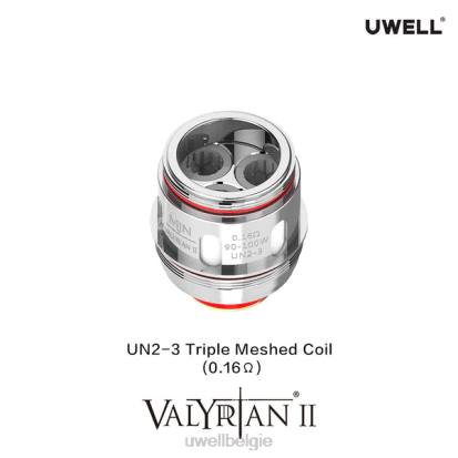 UWELL Vape Flavours - UWELL VALYRIAN 2 vervangingsspoelen (2-pack) un2-3 drievoudig mesh 0,16 ohm RNNN30