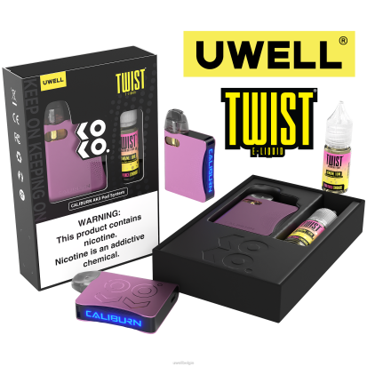 UWELL België - UWELL CALIBURN AK3 kit + a3s 0.8ohm-pods (x2) + papa's damp 10 ml zouten 50 mg crl: roze/flv: roze punchlimonade 50 mg RNNN241