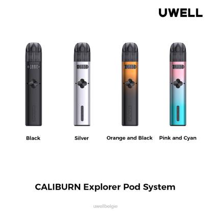 UWELL Online Shop - UWELL CALIBURN EXPLORER kit (pod-systeem) oranje/zwart RNNN166