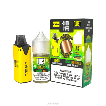 UWELL Disposable Vape - UWELL V6 wegwerpapparaat + papa\'s damp 30 ml sap - collabbundel clr: geel/flv: roze punchlimonade 50 mg RNNN219