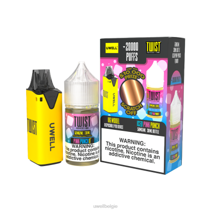 UWELL Disposable Vape - UWELL V6 wegwerpapparaat + papa\'s damp 30 ml sap - collabbundel clr: rood/flv: fuji peer mangobes 48 mg RNNN209