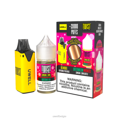 UWELL Disposable Vape - UWELL V6 wegwerpapparaat + papa\'s damp 30 ml sap - collabbundel clr: rood/flv: fuji peer mangobes 48 mg RNNN209