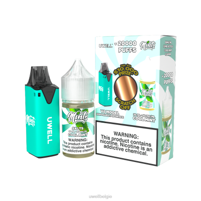 UWELL Disposable Vape - UWELL V6 wegwerpapparaat + papa\'s damp 30 ml sap - collabbundel clr: rood/flv: fuji peer mangobes 48 mg RNNN209