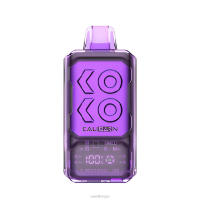 UWELL E Sigaret - UWELL CALIBURN bar s12000 wegwerpvape druiven ijs RNNN285